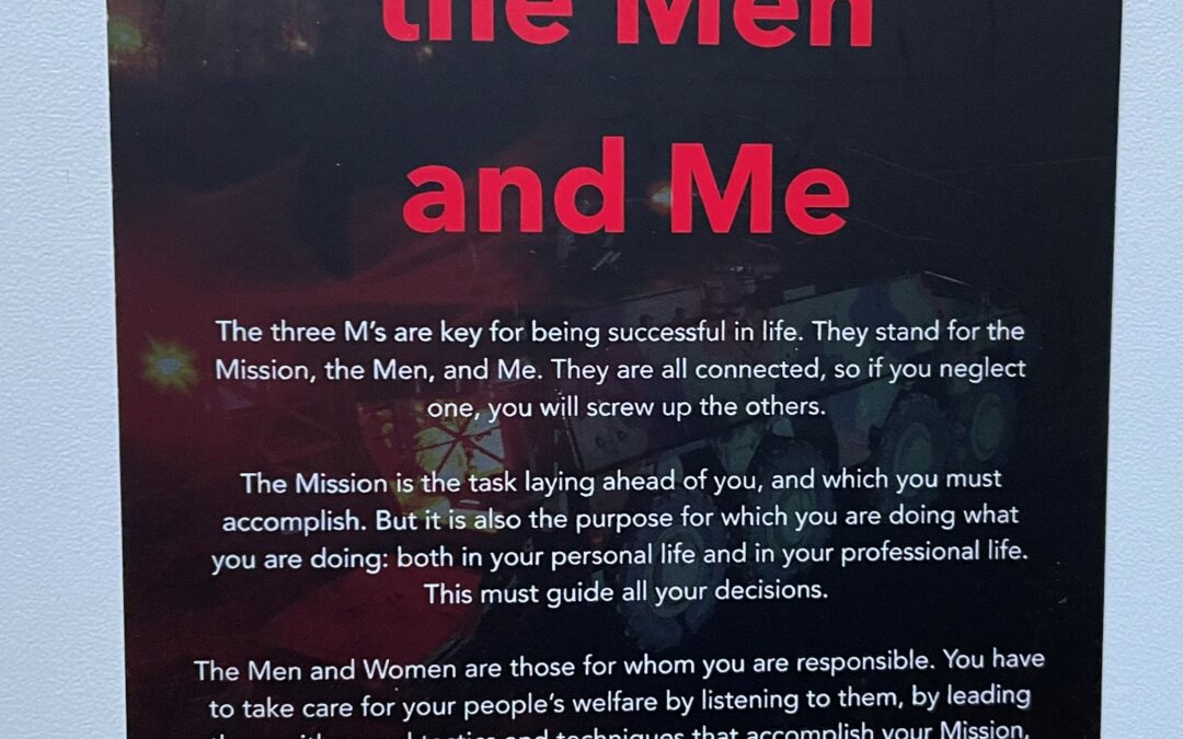 The Mission, the Men and Me
